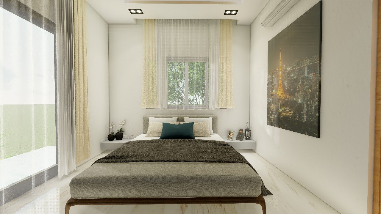 Master Suite Wooden Wall Paneling